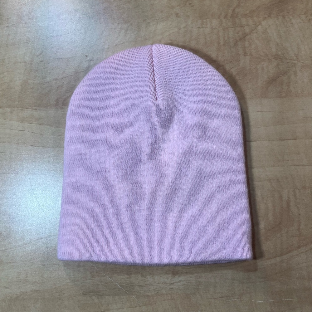 Light Pink Beanie Hat Port And Company
100 % acrylic
NWOT